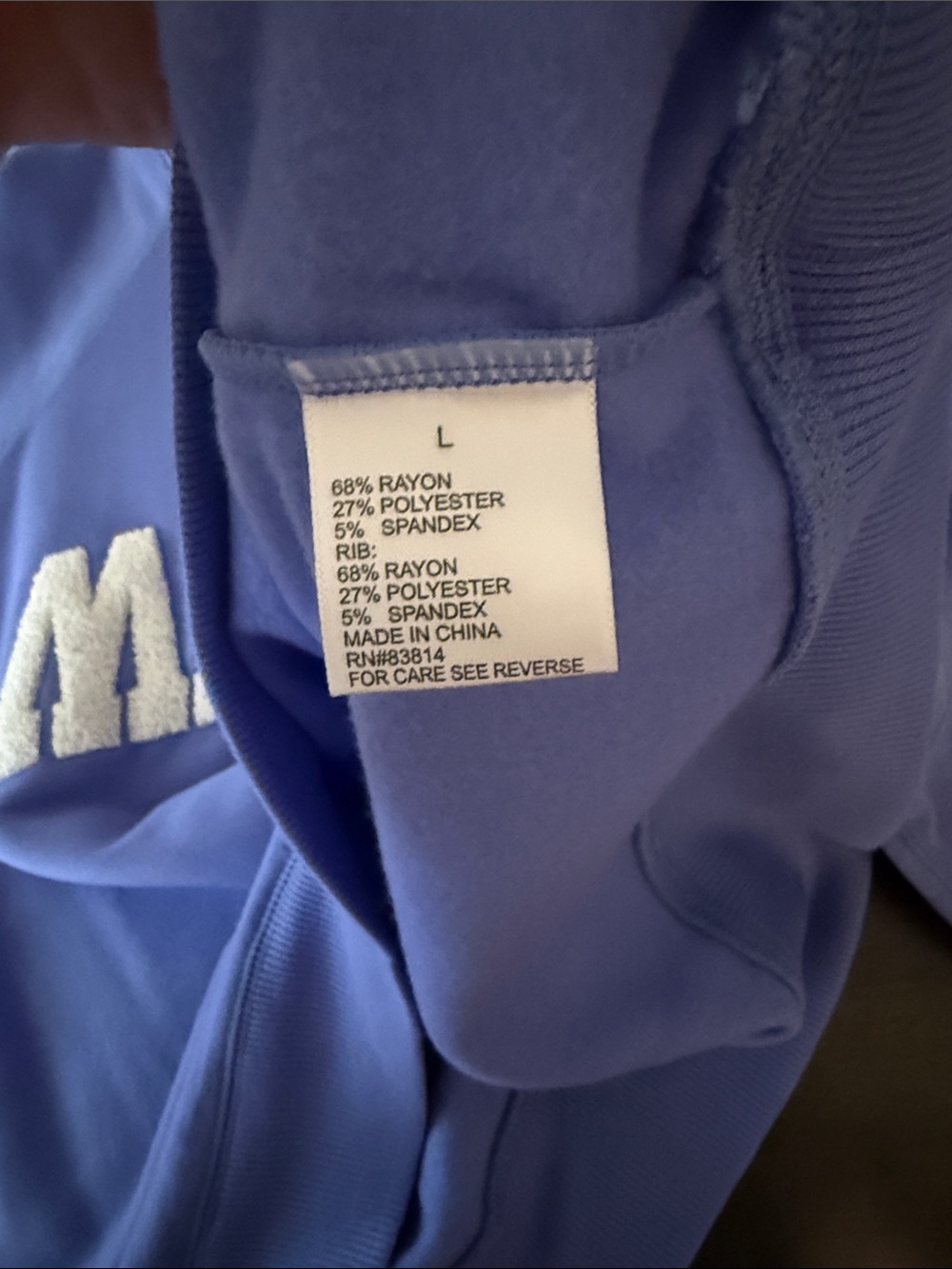 Sunnyside by Sundry Periwinkle Malibu Super Soft Crew Neck Sweatshirt Size Large - Picture 4 of 6